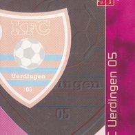 KFC Bayer Uerdingen Panini ran Sat1 Trading Card 1996 Vereinslogo Nr.182
