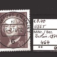 Berlin 1974 275. Geburtstag von Georg Wenzelslaus von Knobelsdorff MiNr. 464 ESST