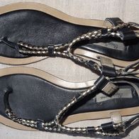 SA Pepe Jeans Sandalen Gr.40 Zehentrenner Leder Damen Schuhe wenig getragen gut
