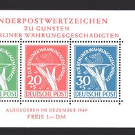 Berlin 1950 Blockausgabe: Berliner Währungsgeschädigte Block 1 Faksimile 1982