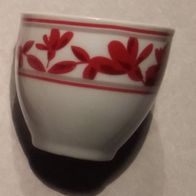 Kaffeetasse Highlights Ø8cm rote Blumen (bis zu 11) Porzellan Keramik