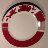 Kuchenteller Highlights Ø19cm rote Blumen (bis zu 6) Porzellan Keramik