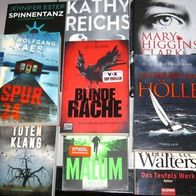 Bücher - Thriller, Krimis, Romane - je 2,50 € - Set E