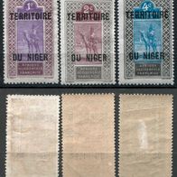 WA0130 Franz. Niger 1-3 ungebraucht * 0,75 M€ (2013)