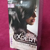 NEU Schwarzkopf Color Expert Intensives Schwarz 1.0 Intensiv Pflege Color Creme