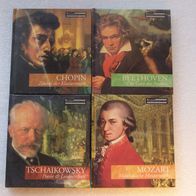 4 CD - Die Grossen Komponisten - Mozart / Tschaikowsky / Beethoven / Chopin