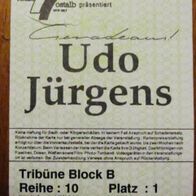 Udo Jürgens, 1 Konzert-Ticket vom 26. März 1992, Schwäbisch Gmünd - Sporthalle