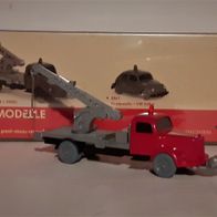 Wiking 1:87 Mercedes L 3500 Autokran rot-silber aus PMS Verkehrs Modelle 94 (2021)