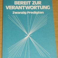 Buch: Bereit zur Verantwortung, Zwanzig Predigten, Helmut Claß, Calwer Verlag