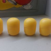25 leere Ü - Ei Kapseln einteilig gelb Basteln oder Tombola