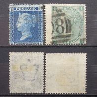 GB - Victoria 1858 - 1865 Mi. Nr.17,33 Gestempelt (W24)