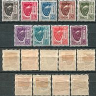 WA0159 Franz. Togo P 22 + 24-31 ungebraucht * 7,40 M€ (2013)