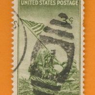 USA 1945 Mi.538 mit Nummerstempel.