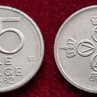 14377(2) 25 Öre (Norwegen) 1982/ K in UNC .............. von * * * Berlin-coins * * *