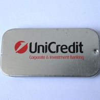 NEU Metallbox Pfefferminz Pastillen "UniCredit" leer Werbeartikel Bonbon Dose