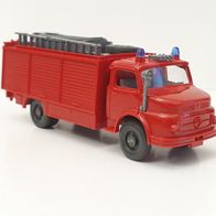 Wiking #623 Feuerwehr Rüstwagen + Boot Rundhauber 1978 TOPP!