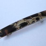 NEU Haar Spange beige braun schwarz Animal Print Leopard Barrette Klemme Schmuck