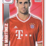 Bayern München Topps Sammelbild 2013 Javi Martinez Bildnummer 206