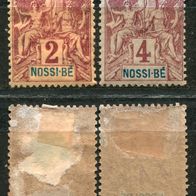 OA0007 Madagaskar - Nossi Be, ungebraucht * , Michel 27-28, 4,00 M€, (2017)
