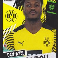 Borussia Dortmund Topps Sammelbild 2021 Dan-Axel Zagadou Bildnummer 151