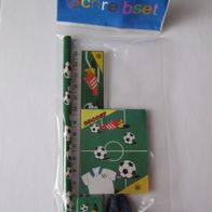 Kinder Schreibset " Fussball " NEU Schule Kindergarten Spiel Set Paket Stift