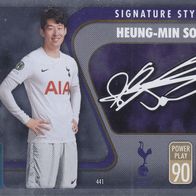 Tottenham Hotspur Topps Trading Card Europa League 2021 Heung-Min Son Signature Style