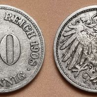 1073(6) 10 Pfennig (Kaiserreich) 1908/ D in ss ........ von * * * Berlin-coins * * *