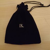 kleiner schwarzer Beutel samtartiger Stoff ca. 11 cm x 14 cm