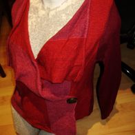 Public Cardigan rot/ pink Wickel Wolle 38