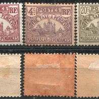 OA0013 Madagaskar, ungebraucht * , Michel P 8-9 + 12. 0,90 M€, (2017)