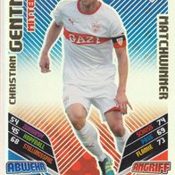 VFB Stuttgart Topps Match Attax Trading Card 2011 Christian Gentner Nr.374 Matchwinn
