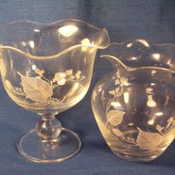 Zwiesel Glas Vase und Fussschale