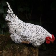 Stilvolle Deko Huhn Lebensecht Bild