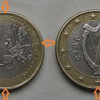 Irland 1 Euro 2002 Prägefehler ! (W107)