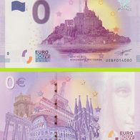 0 Euro Schein Abbaye du Mont-Saint-Michel UEBF 2017-3 Belem selten Nr 29924