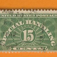 USA 1925 - 1955 Paketmarke Special Handling Mi.14 gestempelt