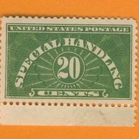 USA 1925 - 1955 Paketmarke Special Handling Mi.15 Postfrisch lesen