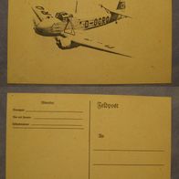 Dt. Reich Feldpost Original Postkarte Bomber 1942-1944 (W145)