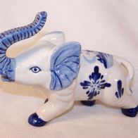 Delft blue Keramik Elefant-Figur