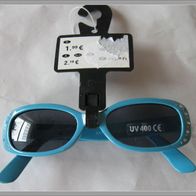 Kinder Sonnenbrille UV 400 NEU türkis mit Strass-Steinchen Sommer Sonne Strand