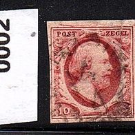 H008 Niederlande Mi. Nr. 2 König Willem III. o <