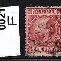 H010 Niederlande Mi. Nr. 21 F - König Willem III. o <