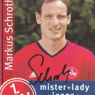 1. FC Nürnberg Autogrammkarte 2004 Markus Schroth
