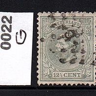 H021 Niederlande Mi. Nr. 22 G - König Willem III. o <