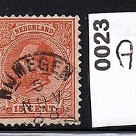 H022 Niederlande Mi. Nr. 23 D - König Willem III. o <