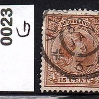 H024 Niederlande Mi. Nr. 23 G - König Willem III. o <