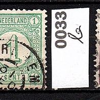 H030 Niederlande Mi. Nr. 31 a.F. + 33 b Ziffern im Kreis o <