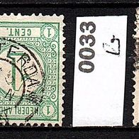 H031 Niederlande Mi. Nr. 31 a.F. + 33 b Ziffern im Kreis o <