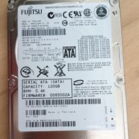 Festplatte HDD 120GB 2,5" Notebook SATA Fujitsu MHV2120BH