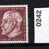 H042 Berlin Mi. Nr. 191 Robert Koch + Nr. 242 Bauten: Dresdner Zwinger * * <